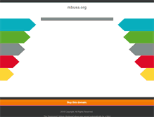 Tablet Screenshot of mbusa.org